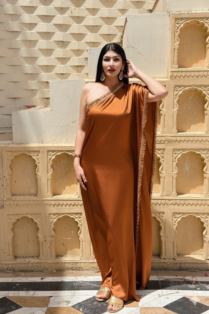 Caapri Kaftan With Free Gota Belt