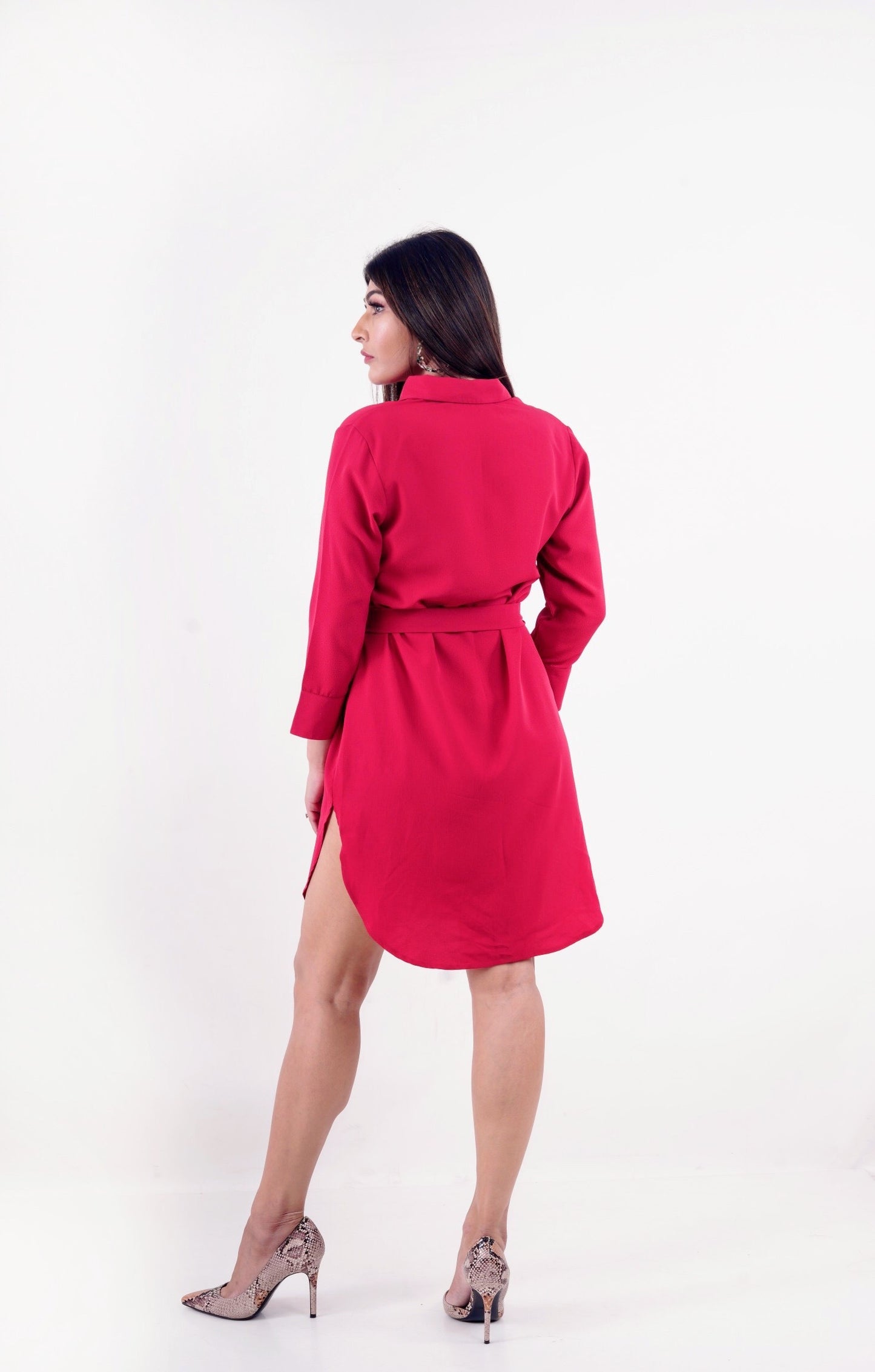 Red Rose Bubble Dress