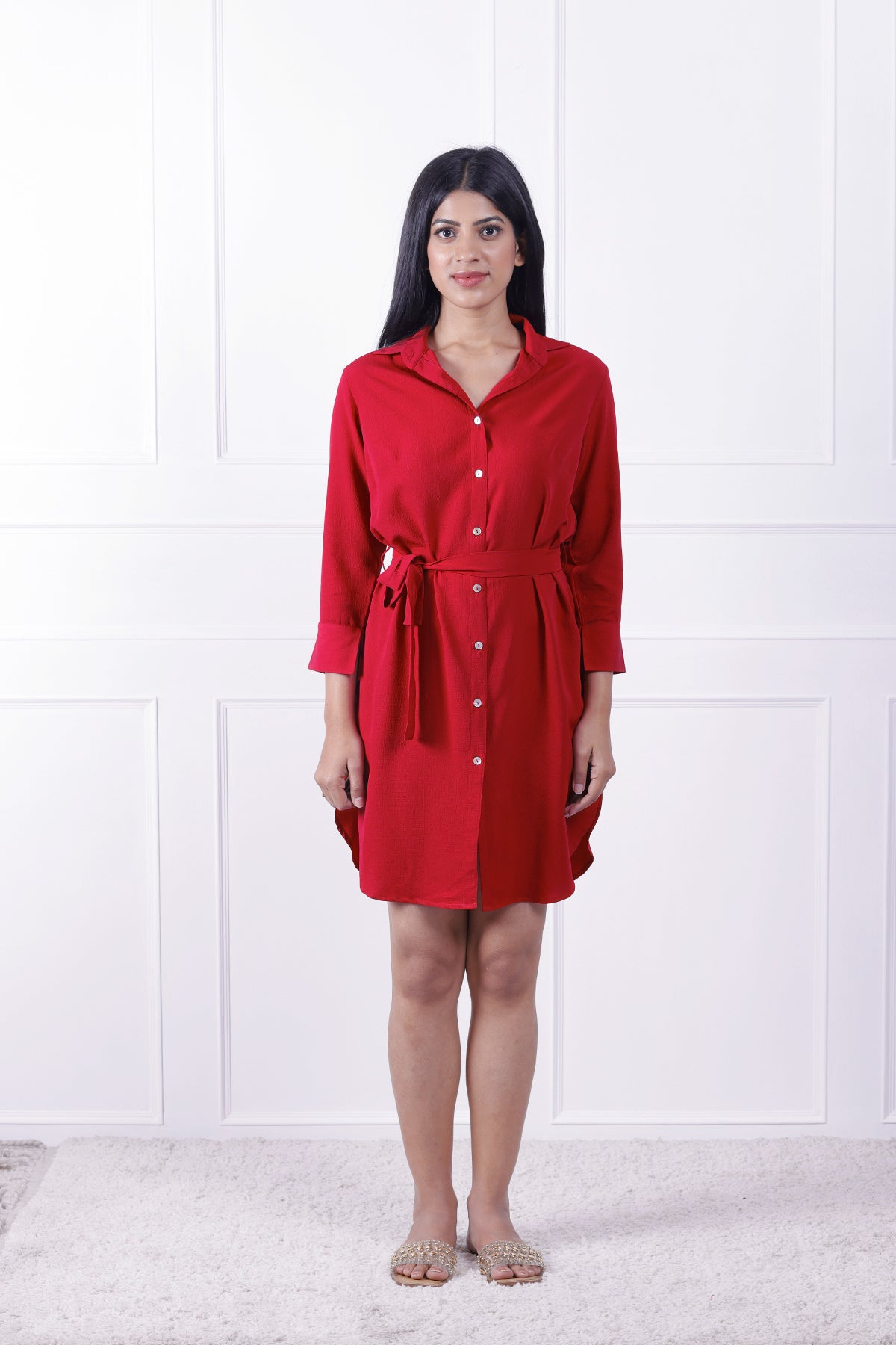 Red Rose Bubble Dress