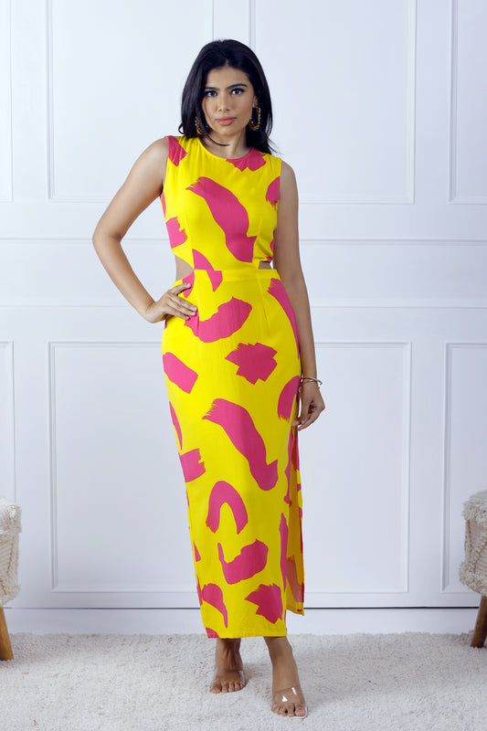 Daffodil Cutout Dress