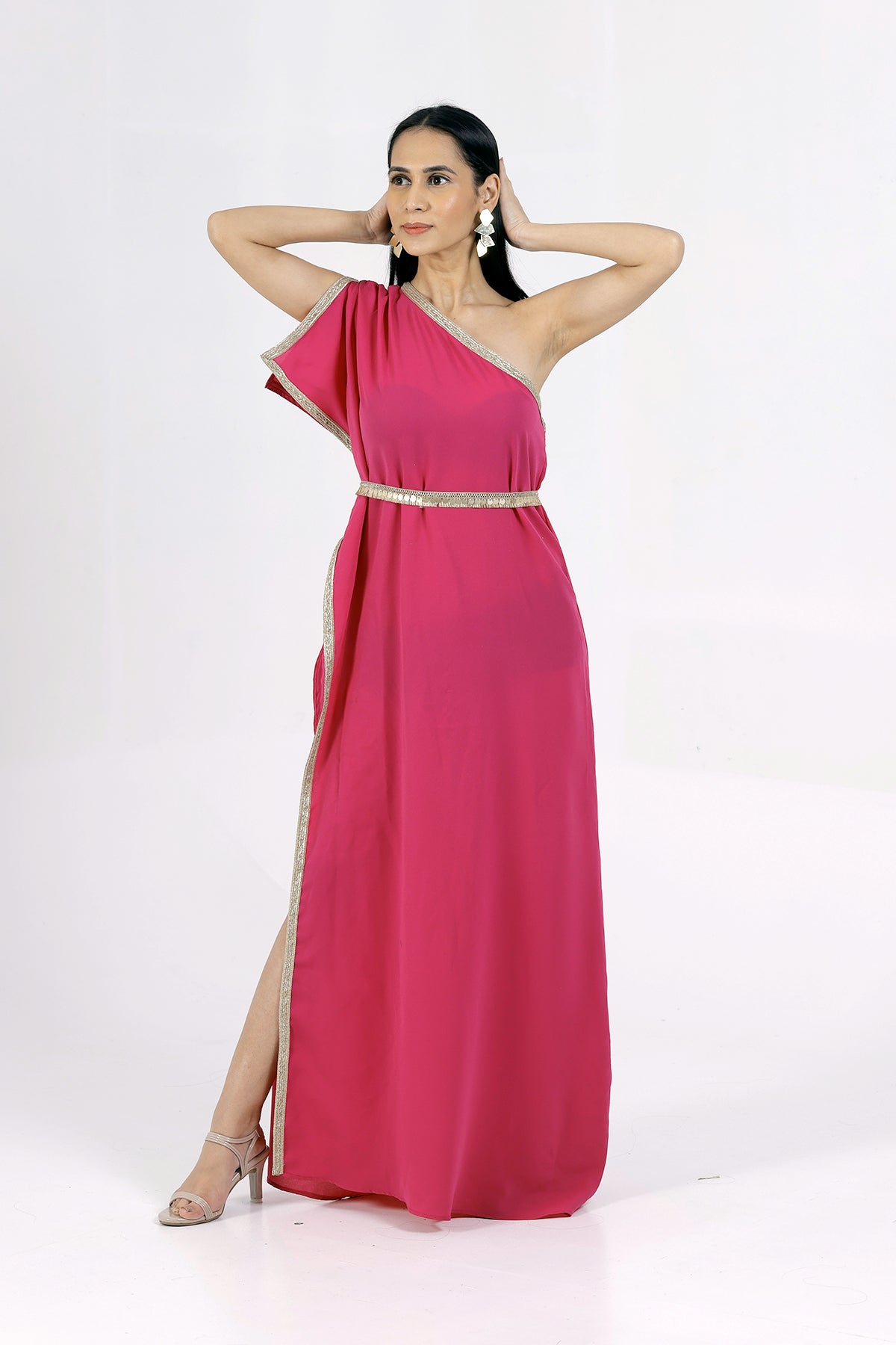 Bougainvillea Kaftan With Free Belt