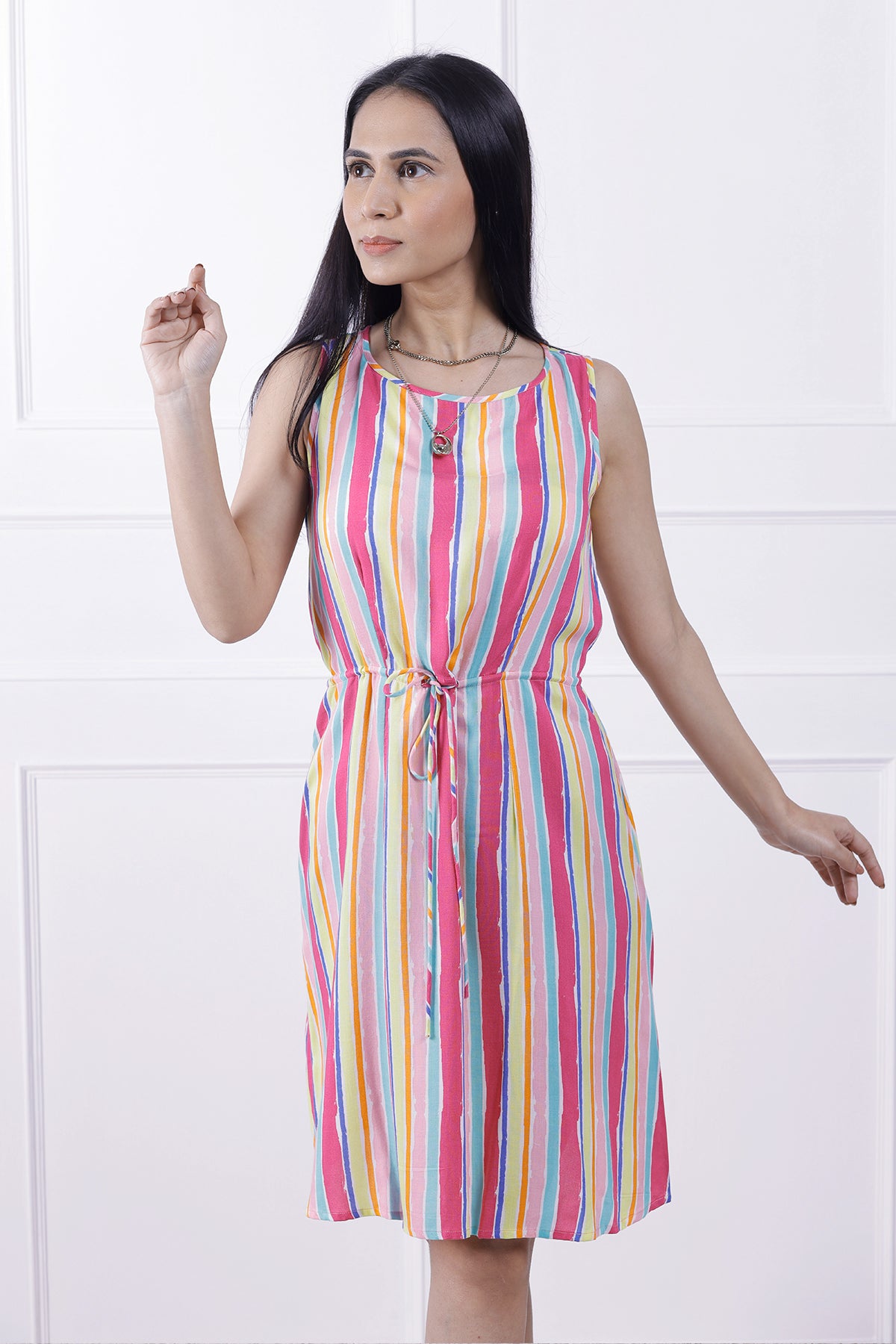 Short N Sweet Repeat Stripes Dress