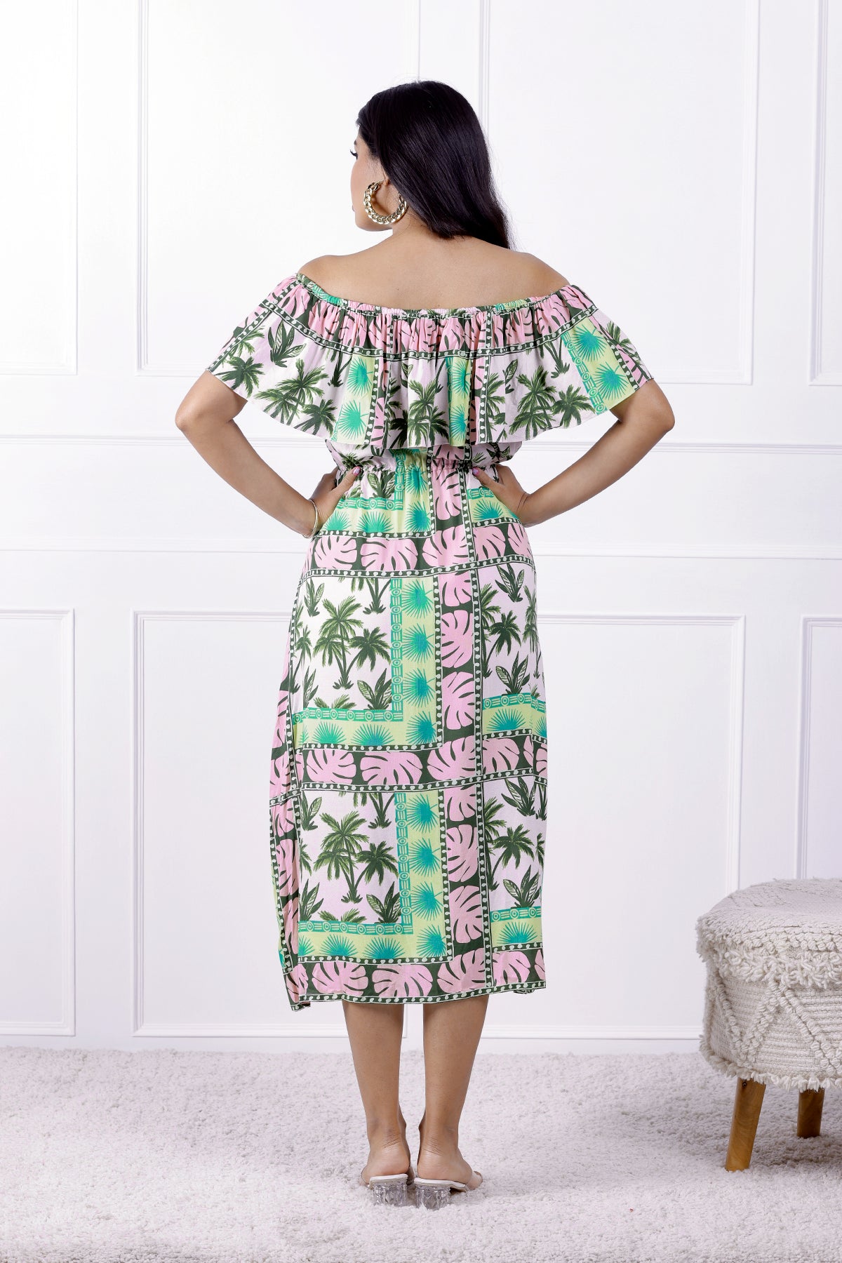 Frilly Affair Off-Shoulder Dress