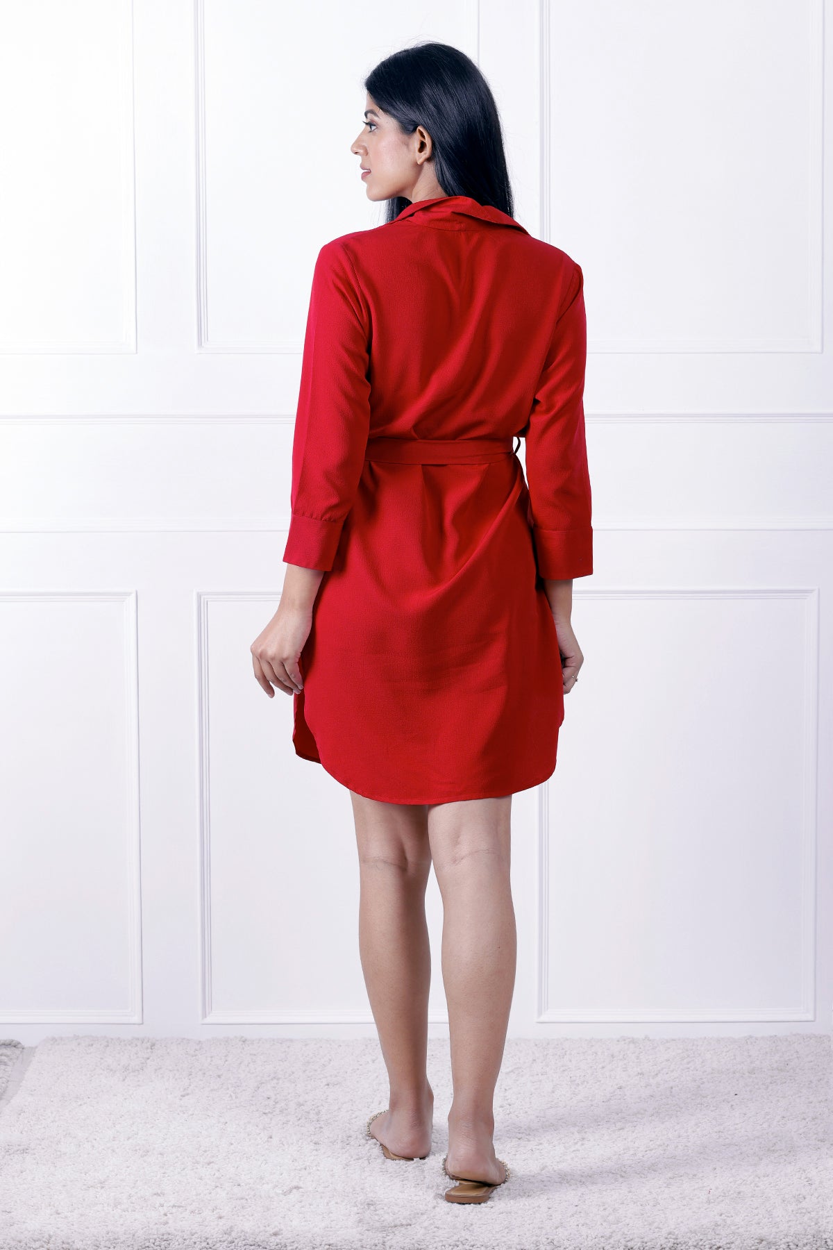 Red Rose Bubble Dress